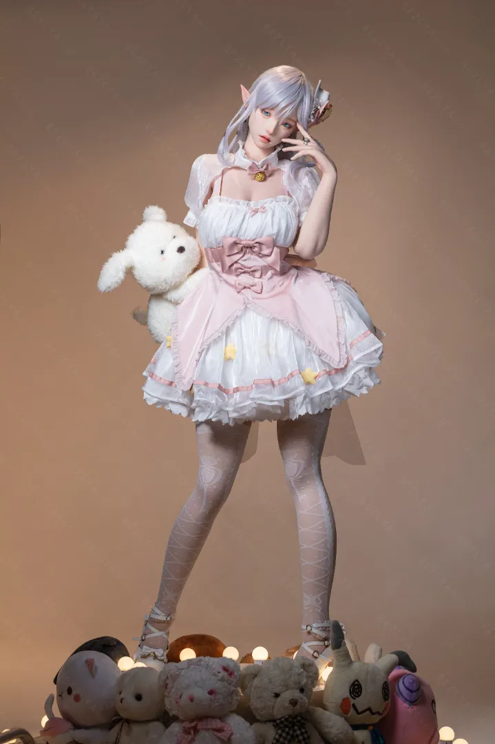 155cm (5ft1) E CUP Lightweight Silicone Sex Doll, Movable Jaw Head Calla